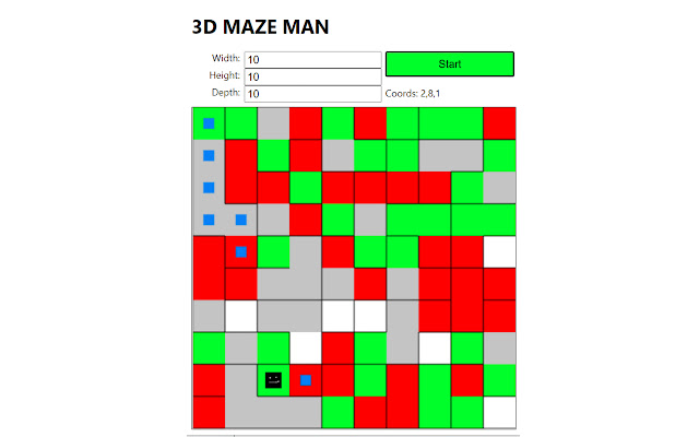 3D Maze Man  from Chrome web store to be run with OffiDocs Chromium online