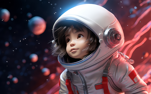 3d rendering astronaut  from Chrome web store to be run with OffiDocs Chromium online
