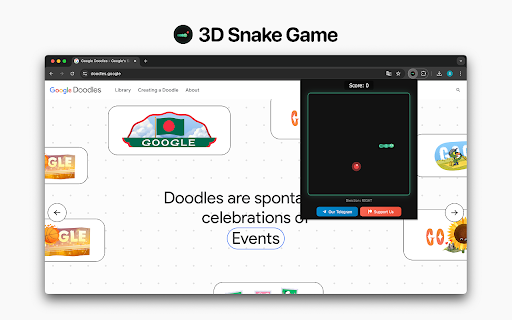 3D Snake Game  from Chrome web store to be run with OffiDocs Chromium online