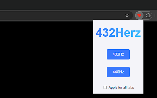 432Herz  from Chrome web store to be run with OffiDocs Chromium online