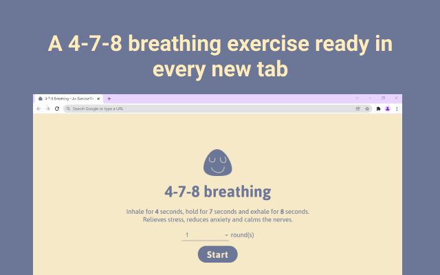 4 7 8 Breathing  from Chrome web store to be run with OffiDocs Chromium online