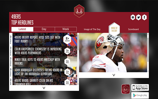 49ers News Sportfusion  from Chrome web store to be run with OffiDocs Chromium online