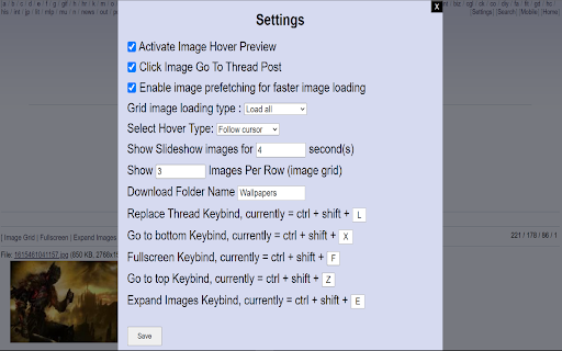 4chan image features  from Chrome web store to be run with OffiDocs Chromium online