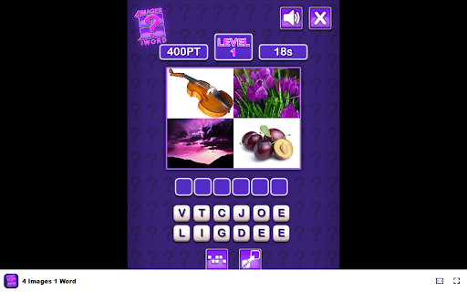 4 Images 1 Word Game Guess the word connecting four images!  from Chrome web store to be run with OffiDocs Chromium online