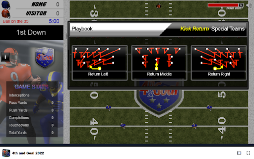 4th and Goal 2022 Game Lead your team to victory!  from Chrome web store to be run with OffiDocs Chromium online