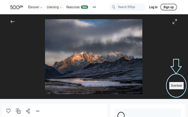 500px Downloader  from Chrome web store to be run with OffiDocs Chromium online