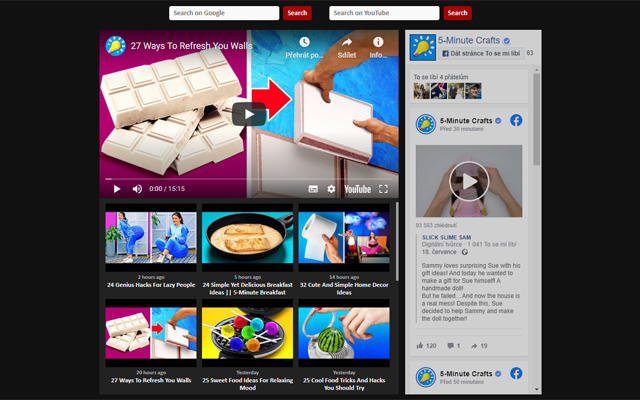 5 Minute Crafts  from Chrome web store to be run with OffiDocs Chromium online