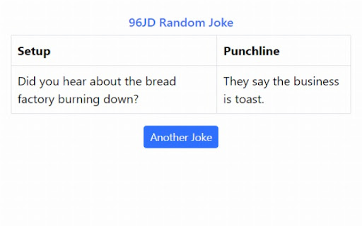 96JD Random Joke  from Chrome web store to be run with OffiDocs Chromium online