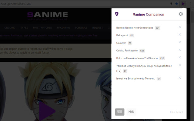 9anime Companion  from Chrome web store to be run with OffiDocs Chromium online