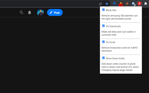 9GAG Customizer  from Chrome web store to be run with OffiDocs Chromium online