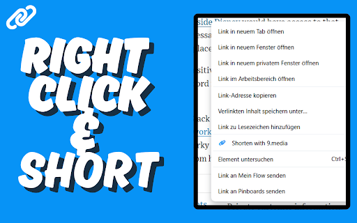 9.media URL Shortener  from Chrome web store to be run with OffiDocs Chromium online