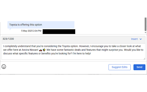 AAI SMS Response  from Chrome web store to be run with OffiDocs Chromium online