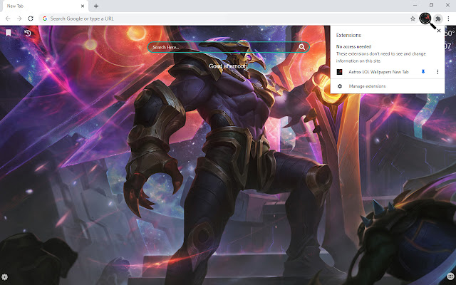 Aatrox LOL Wallpapers New Tab  from Chrome web store to be run with OffiDocs Chromium online