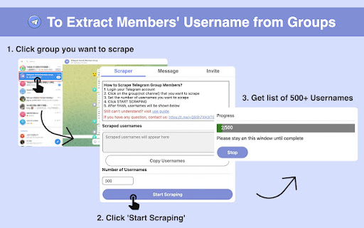 ABC Telegram Sender  from Chrome web store to be run with OffiDocs Chromium online