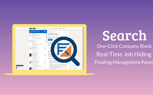 A Better Linkedin Search | Block Unwanted Companies  from Chrome web store to be run with OffiDocs Chromium online