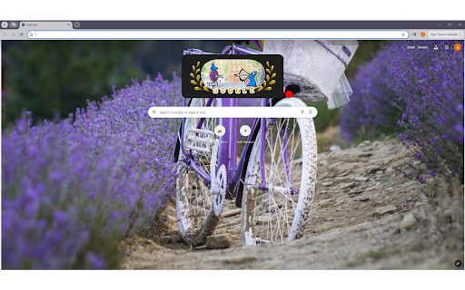 A Bicycle in a Lavender Field  from Chrome web store to be run with OffiDocs Chromium online