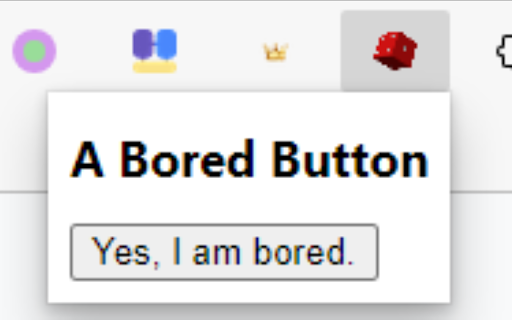 A bored button  from Chrome web store to be run with OffiDocs Chromium online