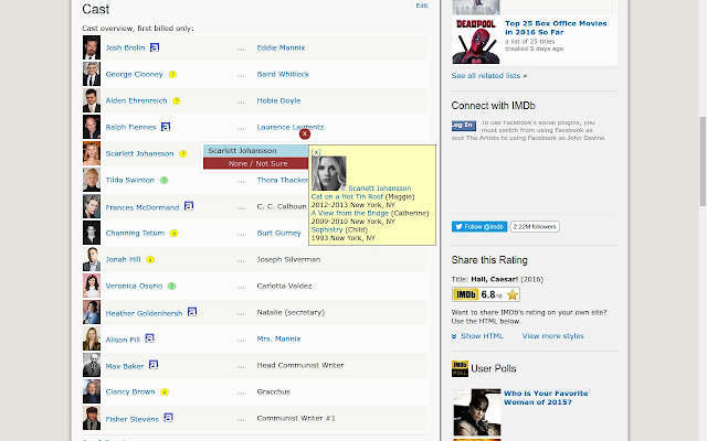 AboutTheArtists Tags On IMDB  from Chrome web store to be run with OffiDocs Chromium online