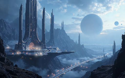 A breathtaking scifi fantasy  from Chrome web store to be run with OffiDocs Chromium online