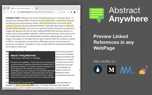 AbstractAnywhere  from Chrome web store to be run with OffiDocs Chromium online