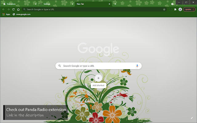 Abstract Floral  from Chrome web store to be run with OffiDocs Chromium online