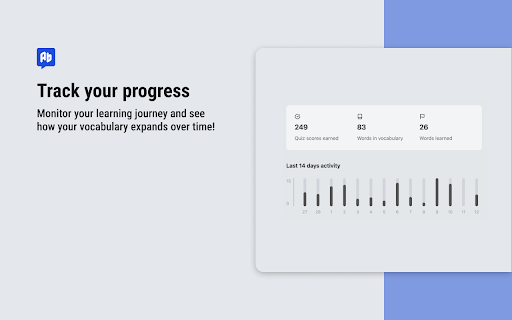Ab Vocabulary: translate and memorize new words  from Chrome web store to be run with OffiDocs Chromium online