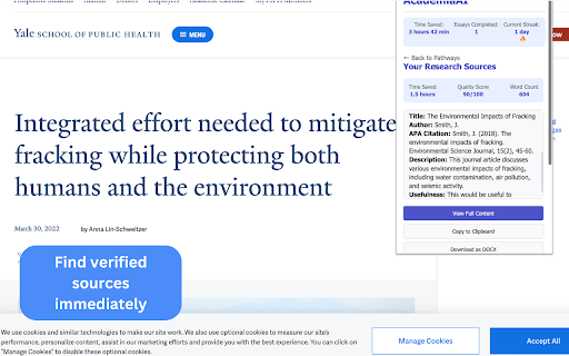 Academia AI  from Chrome web store to be run with OffiDocs Chromium online