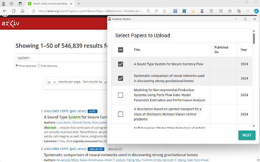 Academic Notion  from Chrome web store to be run with OffiDocs Chromium online