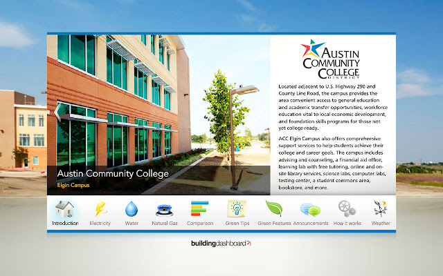ACC Elgin Campus Building Dashboard  from Chrome web store to be run with OffiDocs Chromium online
