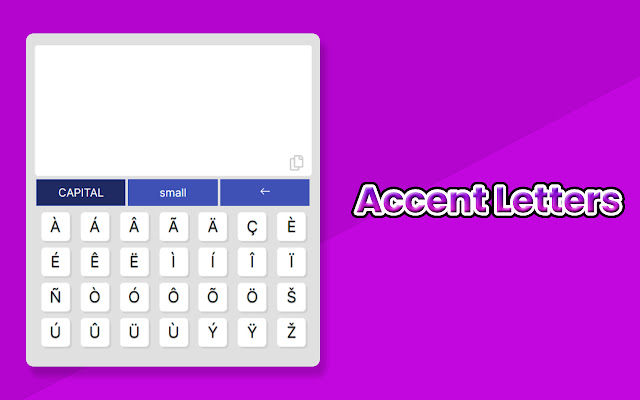 Accent Letters  from Chrome web store to be run with OffiDocs Chromium online
