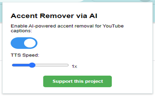 Accent Remover via AI  from Chrome web store to be run with OffiDocs Chromium online