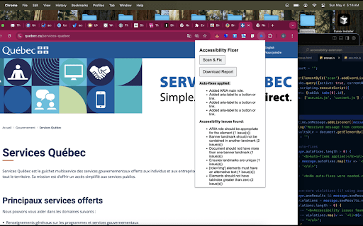 Accessibility Ai  from Chrome web store to be run with OffiDocs Chromium online