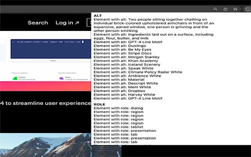 Accessibility Content Inspector  from Chrome web store to be run with OffiDocs Chromium online