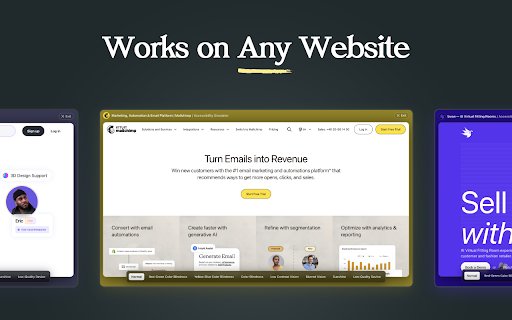 Accessibility Simulator  from Chrome web store to be run with OffiDocs Chromium online