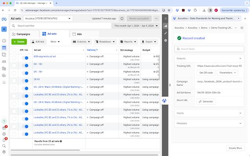 Accutics Standardize your marketing data  from Chrome web store to be run with OffiDocs Chromium online