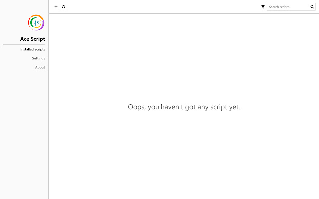 Ace Script  from Chrome web store to be run with OffiDocs Chromium online