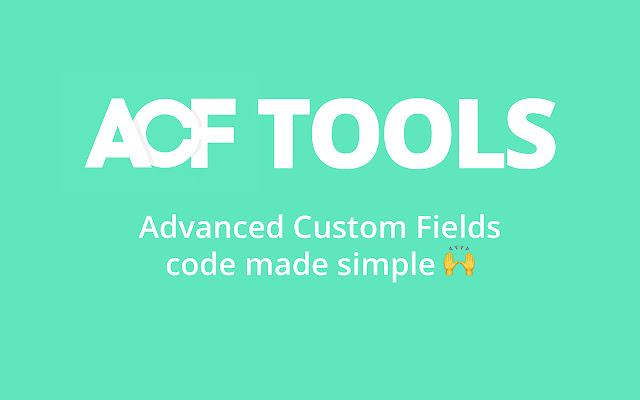 ACF Tools  from Chrome web store to be run with OffiDocs Chromium online