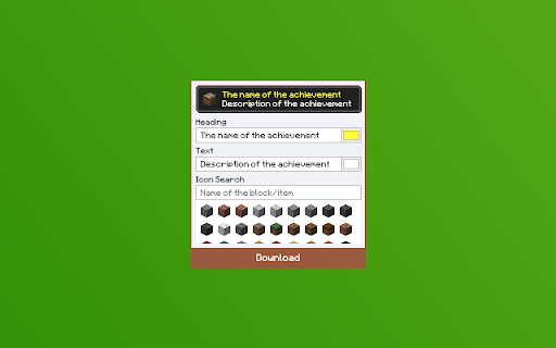 Achievement Generator  from Chrome web store to be run with OffiDocs Chromium online
