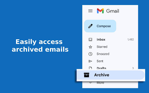 AchiveViewer Archived Emails for Gmail  from Chrome web store to be run with OffiDocs Chromium online