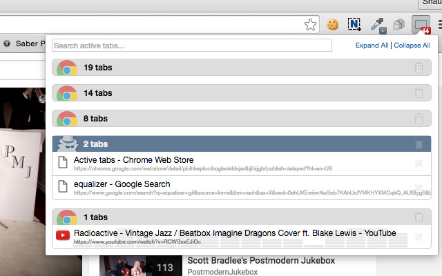 Active tabs  from Chrome web store to be run with OffiDocs Chromium online