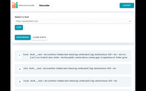 AcumenLogs Synthetic Test Recorder  from Chrome web store to be run with OffiDocs Chromium online