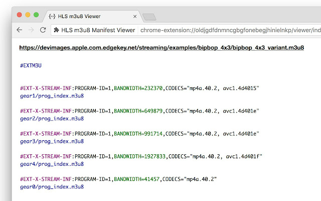 Adaptive Bitrate Manifest Viewer  from Chrome web store to be run with OffiDocs Chromium online