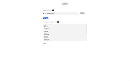 Adaptive VPN Plugin  from Chrome web store to be run with OffiDocs Chromium online