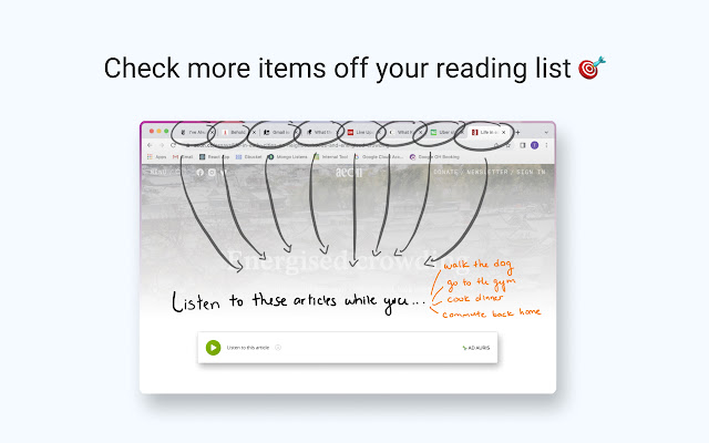 Ad Auris Play  from Chrome web store to be run with OffiDocs Chromium online