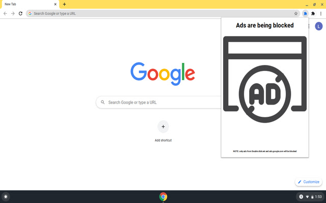 Ad Be Gone!  from Chrome web store to be run with OffiDocs Chromium online