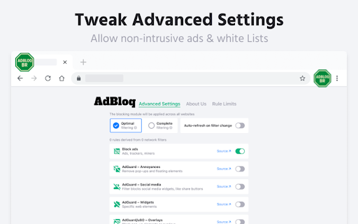 Adblock Ad Blocker Free  from Chrome web store to be run with OffiDocs Chromium online