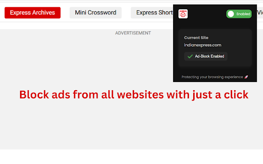 Ad Blocker for Chrome  from Chrome web store to be run with OffiDocs Chromium online