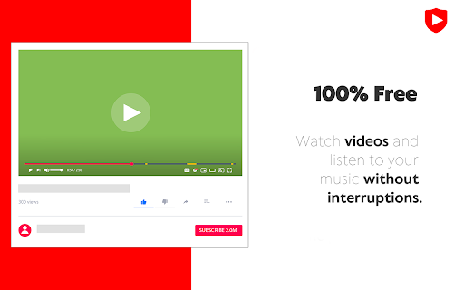 Adblock YouTube™ Free Ad Blocker  from Chrome web store to be run with OffiDocs Chromium online