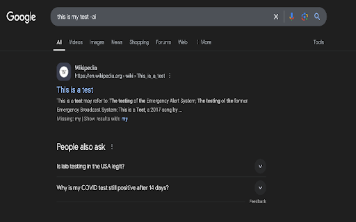 Addai to Google Searches  from Chrome web store to be run with OffiDocs Chromium online