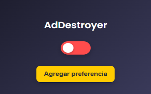 AdDestroyer  from Chrome web store to be run with OffiDocs Chromium online